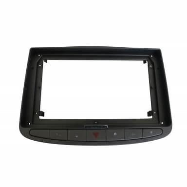 MOLDURA PAINEL 2 DIN 9" PEUGEOT 308 / 408 2007 / 2013 CINZA