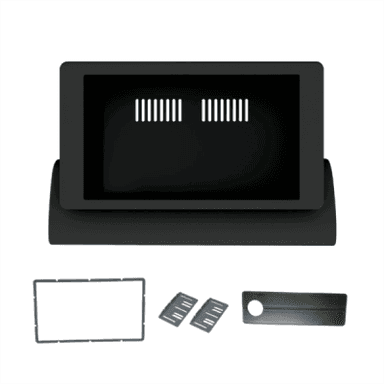 MOLDURA PAINEL 2 DIN FIAT UNO MILLE 2004/2013 / FIORINO 2004/2013 RETO FOSCO