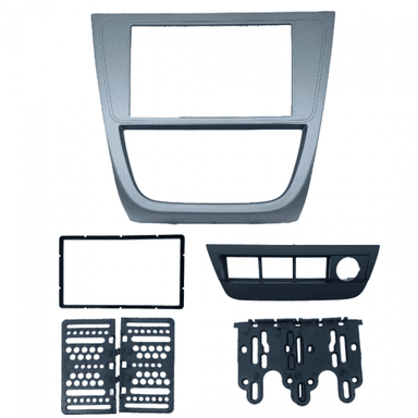 MOLDURA 7" VW GOL/ SAVEIRO/ VOYAGE G5 C/ SUPORTE 4 BOTOES GRAFITE FIAMON