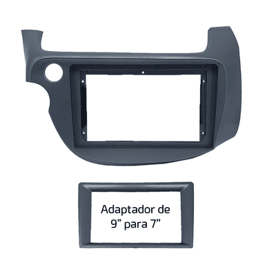 MOLDURA 9"/7" HONDA FIT G2 2009/2014 GRAFITE