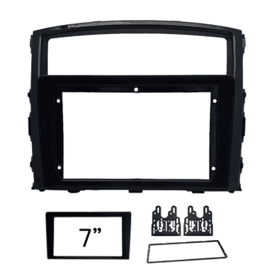 MOLDURA 9"/7" MITSUBISHI PAJERO FULL 2008/2021 PRETA FIAMON