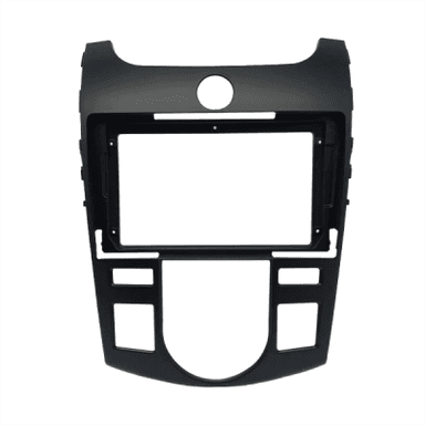 MOLDURA 9" KIA CERATO 2010/2012 AR DIGITAL PRETA FIAMON