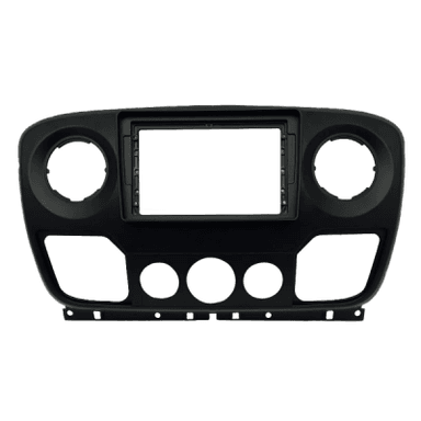 MOLDURA 2 DIN 9" FLUTUANTE RENAULT MASTER 2014 > PRETA FOSCA FIAMON