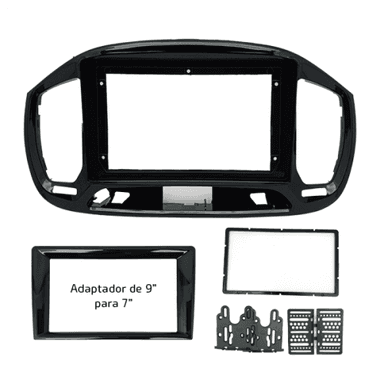 MOLDURA 9"/7" FIAT UNO 2015/2021 BLACK PIANO FIAMON