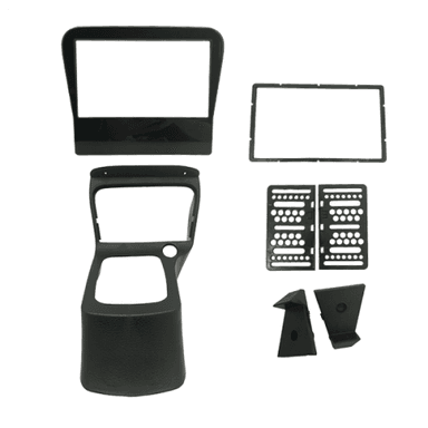 MOLDURA 7" CHEVROLET CELTA G1 2000/2006 COM CONSOLE PRETO BLACK PIANO FIAMON