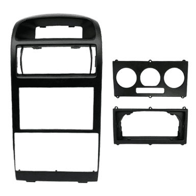 MOLDURA PAINEL 2 DIN ASTRA HATCH / SEDAN AR ANALOGICO E DIGITAL PRETO 1998 / 2011 JAPONES CHINES