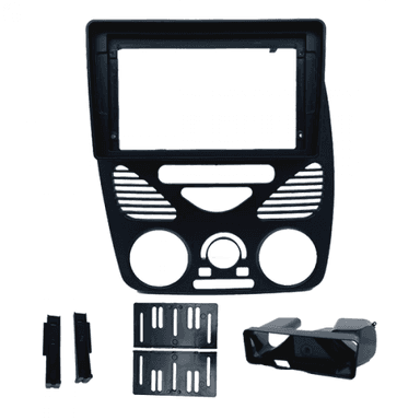 MOLDURA 9" FLUTUANTE FIAT PALIO/ SIENA/ STRADA/ WEEKEND G2 2002/2014 COM AR PRETA FIAMON
