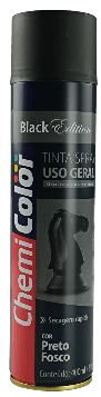 TINTA SPRAY PRETO FOSCO CHEMICOLOR 400ML