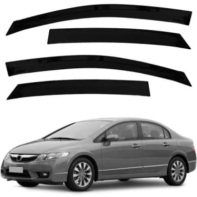 CALHA DE CHUVA 4P HONDA CIVIC 2007 A 2011