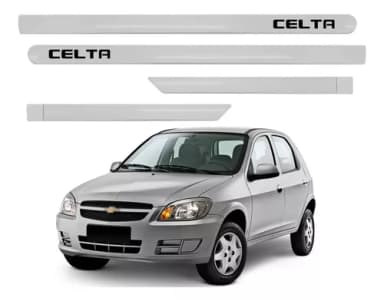 FRISO LATERAL  CELTA 2014 4 PORTAS PRATA SWITCHBLADE