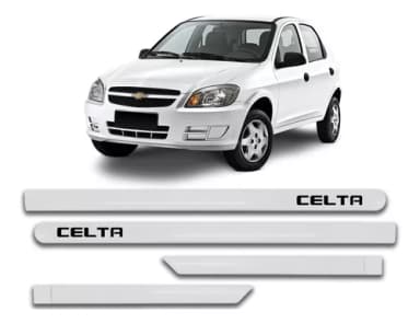 FRISO LATERAL  CELTA 2014 4 PORTAS BRANCO SUMMIT