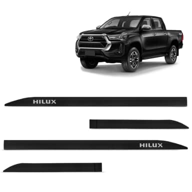 FRISO LATERAL HILUX PRETO ECLIPSE