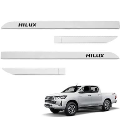 FRISO LATERAL HILUX BRANCO POLAR