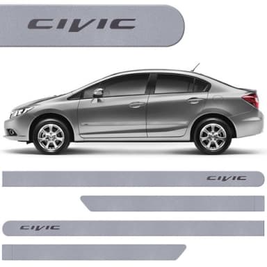 FRISO LATERAL NEW CIVIC 2012 PRATA GLOBAL