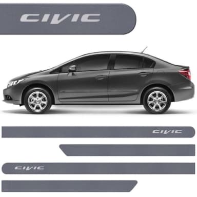 FRISO LATERAL NEW CIVIC 2012 CINZA PALADIUM