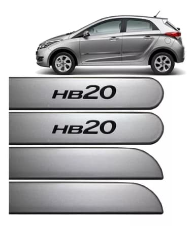 FRISO LATERAL HB20 PRATA METAL