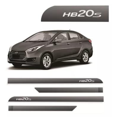 FRISO LATERAL HB20S CINZA TITANIUM