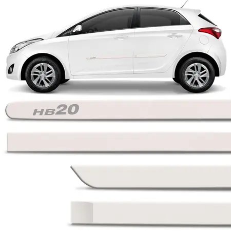 FRISO LATERAL HB20S BRANCO POLAR