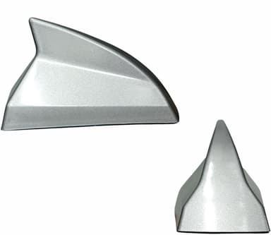 ANTENA TUBARAO SHARK RECEPTIVA PRATA ANTICO