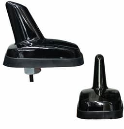 ANTENA TETO AMPLIFICADA SHARK FIAT-GM-VW BLACK PIANO CONECTOR PLUG DIN ANTICO