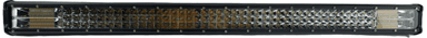 BARRA DE LED 168 LEDS 3030 12- 36V 93X7,5X6 CM 504W AMBAR + WHITE C- FUNCAO STROBO