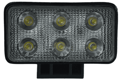 FAROL DE LED RETANGULAR 11X8X4,5 CM 6 LEDS 12/24V