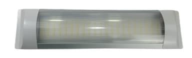 LUMINARIA P/ TETO COM BOTAO ON/OFF 12/24V COM FIXADOR FITA DUPLA FACE 28 X 7 CM 72 LEDS 10W PAR
