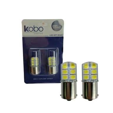 LAMPADA LED 1 POLO 1141/1156 SILICA GEL LED COB 12V BRANCO PAR