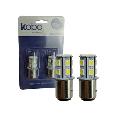 LAMPADA LED 2 POLOS 1157 - 1034 13 SMD 12V BRANCO PAR