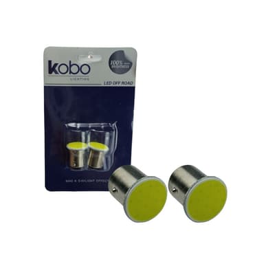 LAMPADA LED 2 POLOS 1156 COB PLANA 3W 12V BRANCO PAR