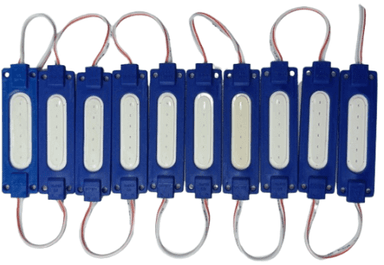 TABELA RIGIDA SUPER LED COB AZUL 12V CARTELA C/ 10 UNIDADES