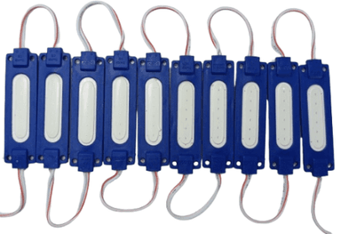 TABELA RIGIDA SUPER LED COB AZUL 24V CARTELA C/ 10 UNIDADES