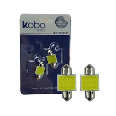 LAMPADA LED TORPEDO COB 31MM BRANCO 12V PAR