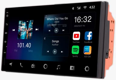 CENTRAL MULTIMIDIA ANDROID 2 DIN 7" CAR PLAY 2GB/32GB SPREDTRUM AIKON