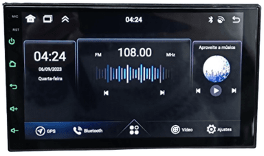 CENTRAL MULTIMIDIA ANDROID 2 DIN 7" OCTA 2GB RAM / 32GB FLASH TELA IPS 2 MIX