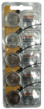 PILHA P/ ALARME CR2016 3V MOEDA MAXCELL EMB. C/5