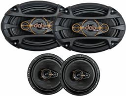 KIT FACIL DAB AUDIO 4 PCS 6X9" - 6" 360W RMS 4 OHMS LINE BLACK
