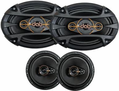 KIT FACIL DAB AUDIO 4 PCS 6X9" / 6" 360W RMS 4 OHMS LINE BLACK
