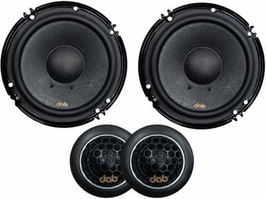 KIT 2 VIAS DAB AUDIO 6 POLEGADAS 200W RMS 4 OHMS LINE METAL