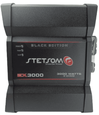 AMPLIFICADOR EX3000 BLACK EDITION 3000W RMS 1 CANAL 2 OHMS STETSOM