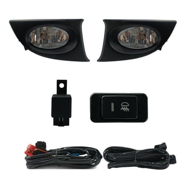 FAROL DE MILHA FIT 2007 A 2008 MOLDURA PRETA BOTAO MODELO ORIGINAL