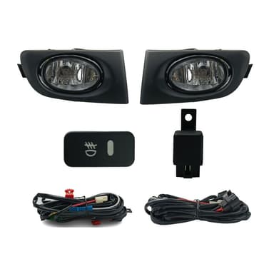 FAROL DE MILHA CIVIC 2001 A 2003 MOLDURA PRETA BOTAO MODELO ORIGINAL PAINEL