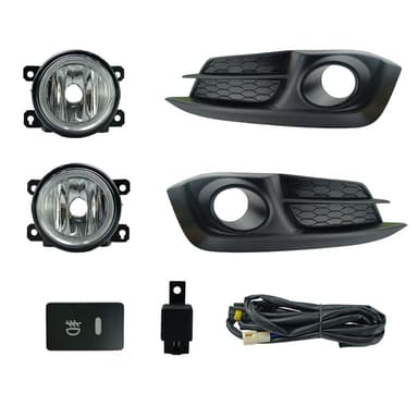 FAROL DE MILHA CIVIC 2016 A 2017 MOLDURA CROMADA BOTAO MODELO ORIGINAL