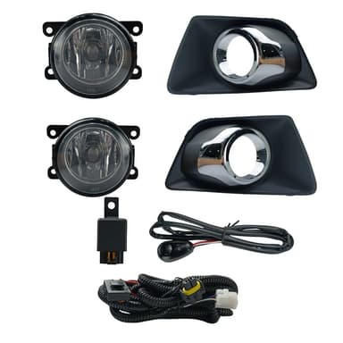 FAROL DE MILHA ECOSPORT 2013 2014 2015 2016 2017 2018 MOLDURA CROMADA BOTAO ALTERNATIVO