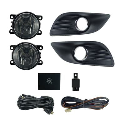 FAROL DE MILHA FOCUS 2008 A 2012 MOLDURA CROMADA BOTAO ALTERNATIVO