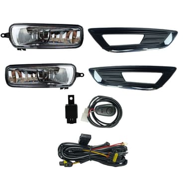 FAROL DE MILHA FOCUS 2015 A 2017 MOLDURA CROMADA BOTAO ALTERNATIVO