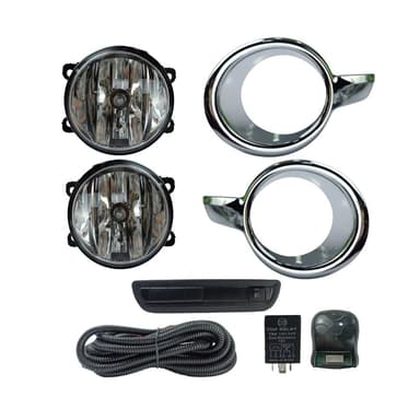 FAROL DE MILHA PEUGEOT 208 2013 A 2014 MOLDURA CROMADA BOTAO MODELO ORIGINAL