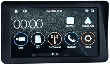 CENTRAL MULTIMIDIA MP5 7" C/ CARPLAY E ANDROID AUTO FIRST OPTION