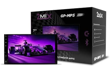 CENTRAL MULTIMIDIA MP5 2 DIN 7" 2 MIX CARPLAY ANDROID AUTO SEM CABO
