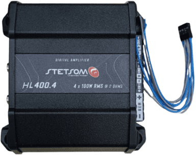 AMPLIFICADOR HL 400.4 HIGH LINE 400W RMS 4 X 105W RMS @ 2 OHMS STETSOM